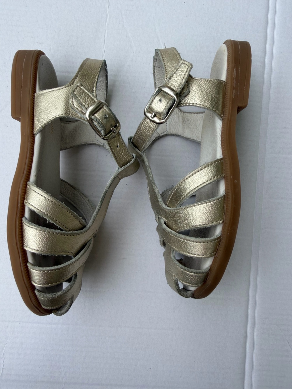 La Coqueta Sophia Sandal Metallic Gold Leather Girls Sandals | EU 25 - Picture 13 of 14